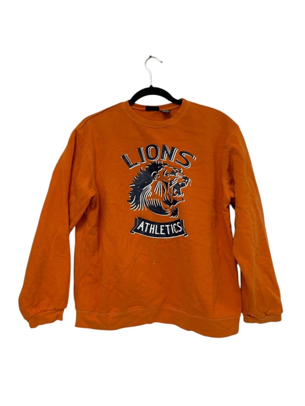 Joe Boxer Unisex Teen Sweatshirt 14/16 Lions Athletics Orange Crew Neck Pullover